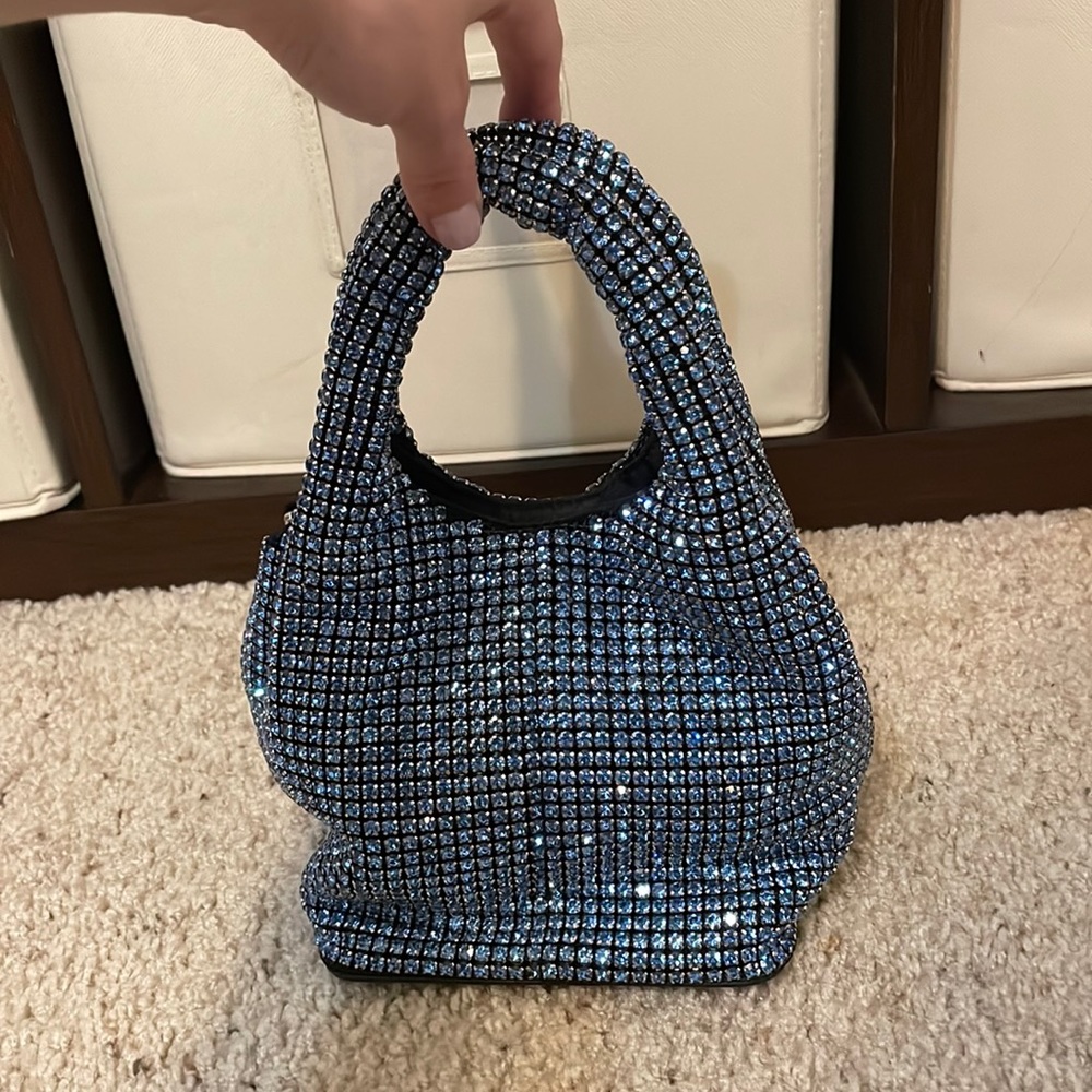 NWOT Blue sequin bag